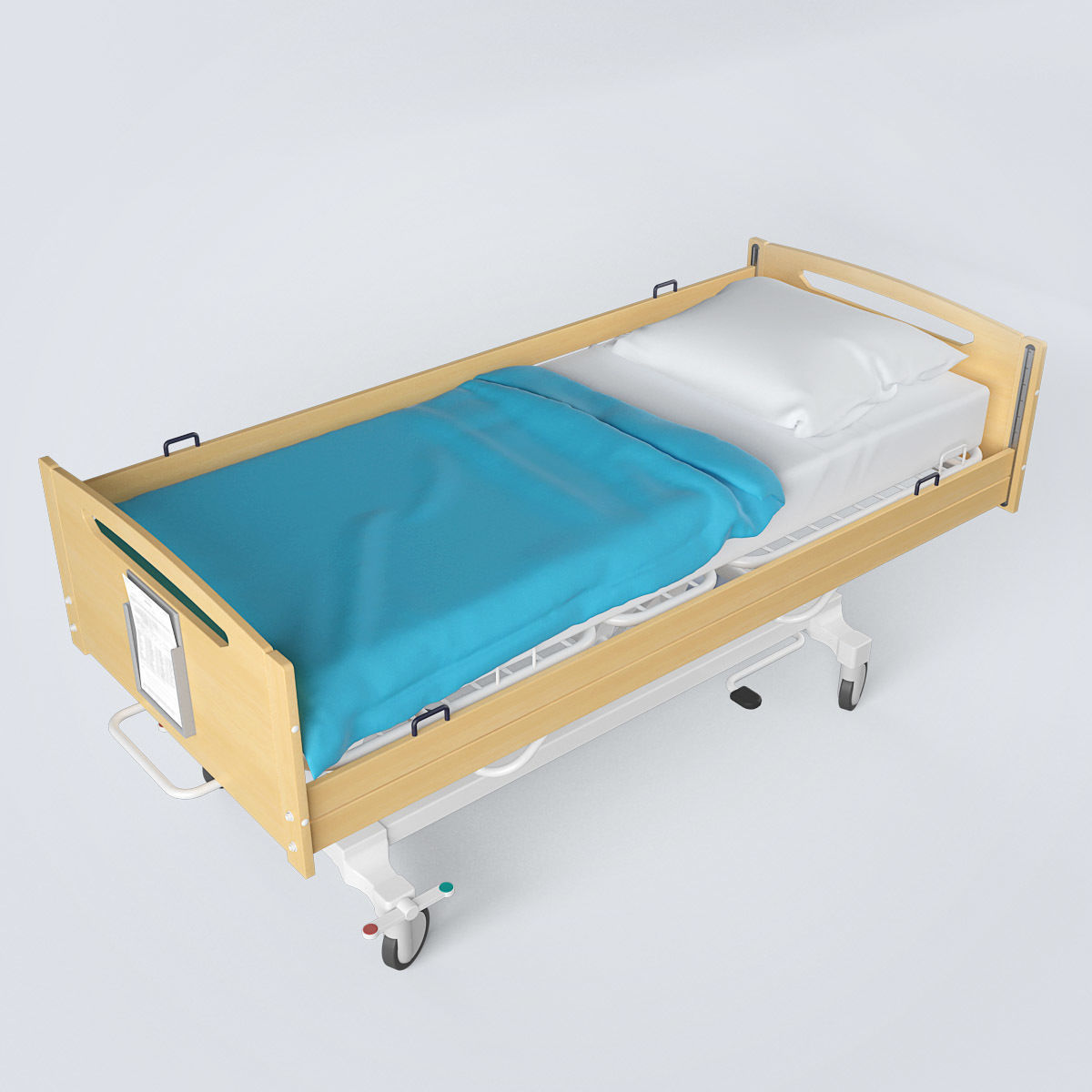 Hospital Bed Set 3D model_26