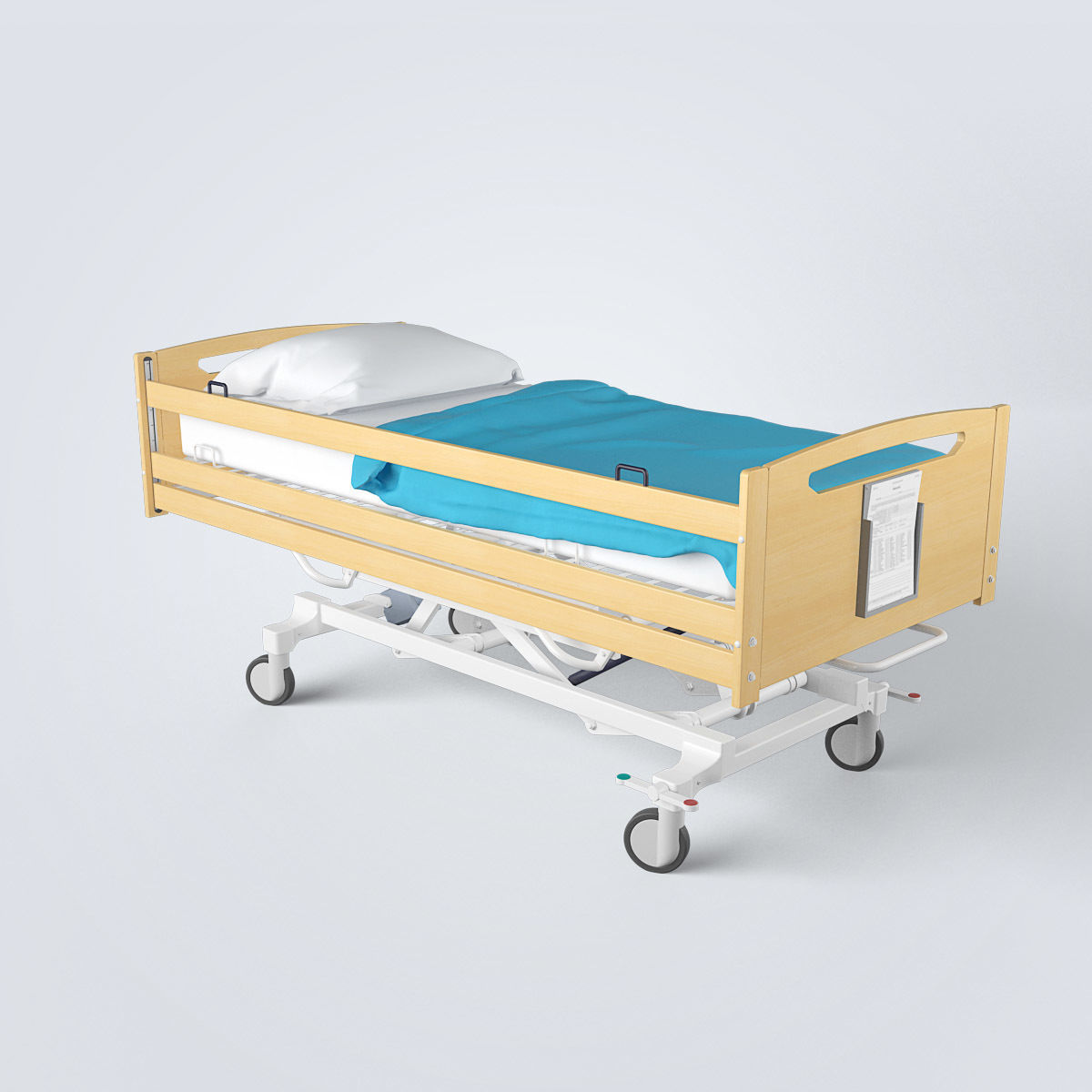 Hospital Bed Set 3D model_22