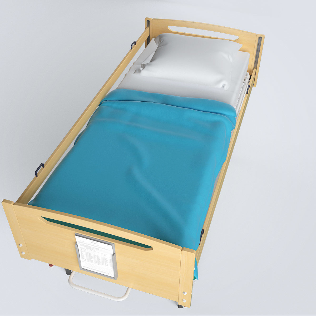 Hospital Bed Set 3D model_32
