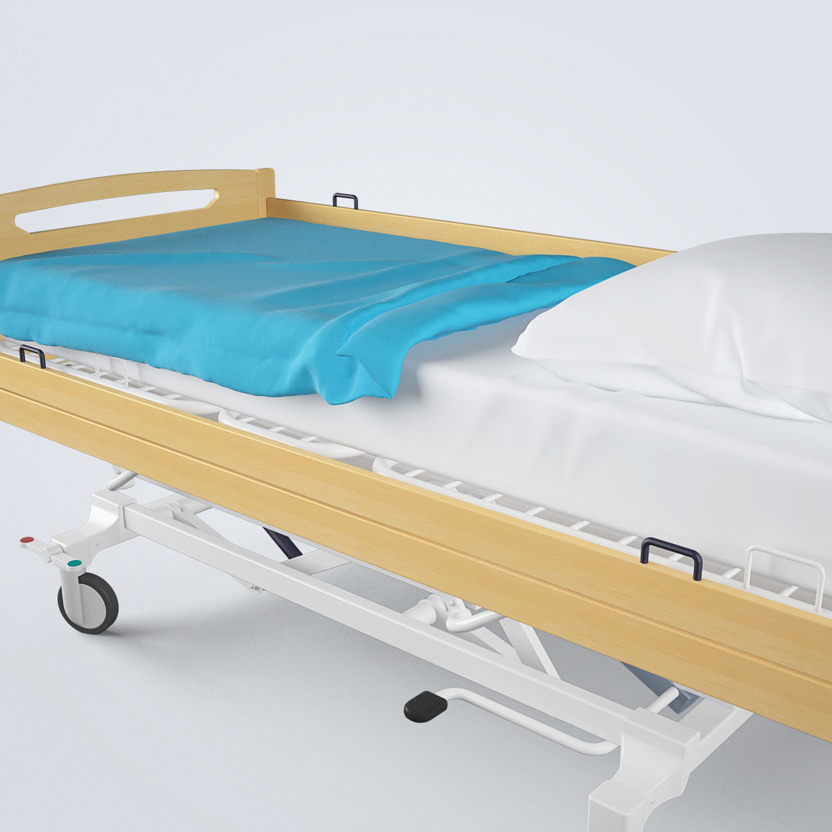 Hospital Bed Set 3D model_28