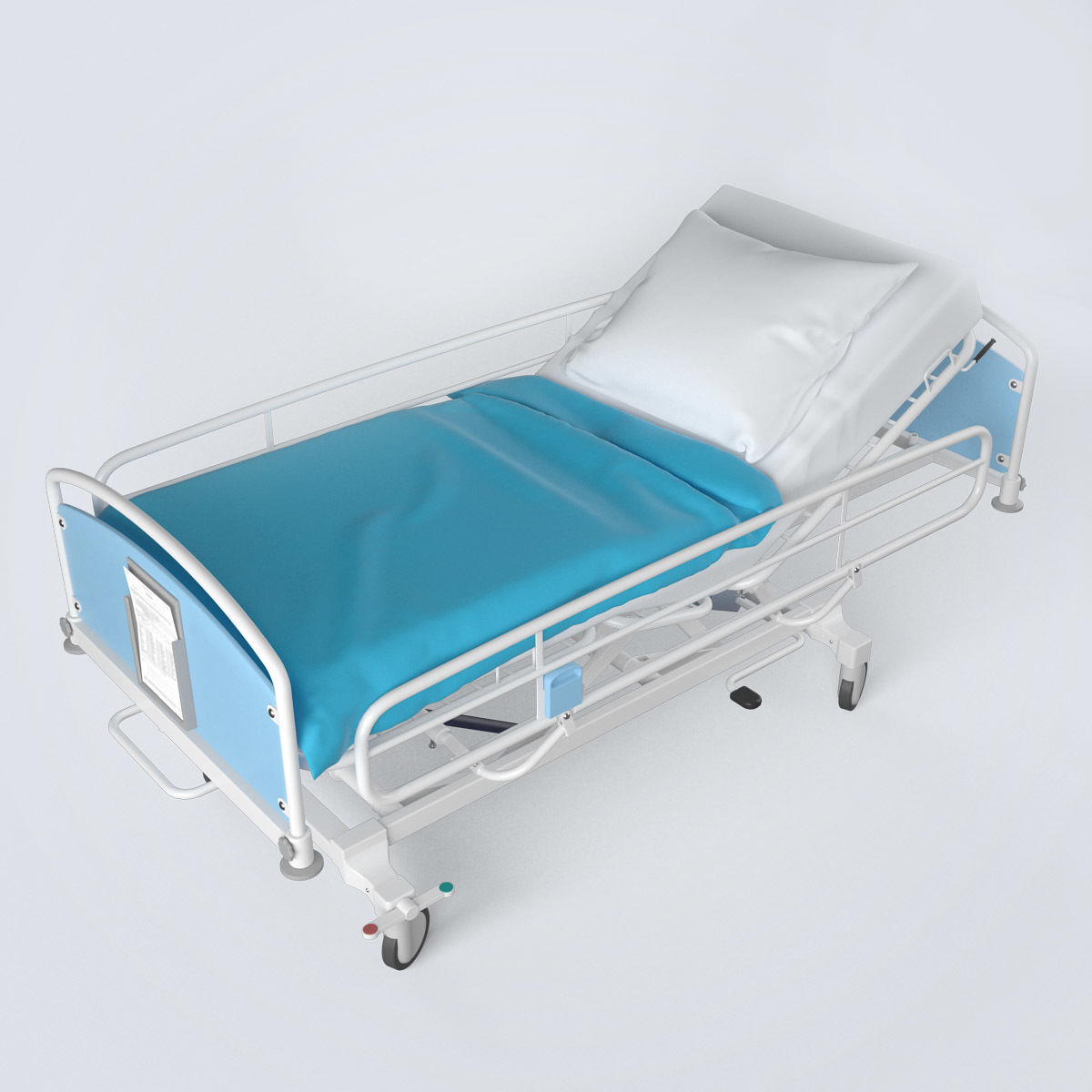 Hospital Bed Set 3D model_11