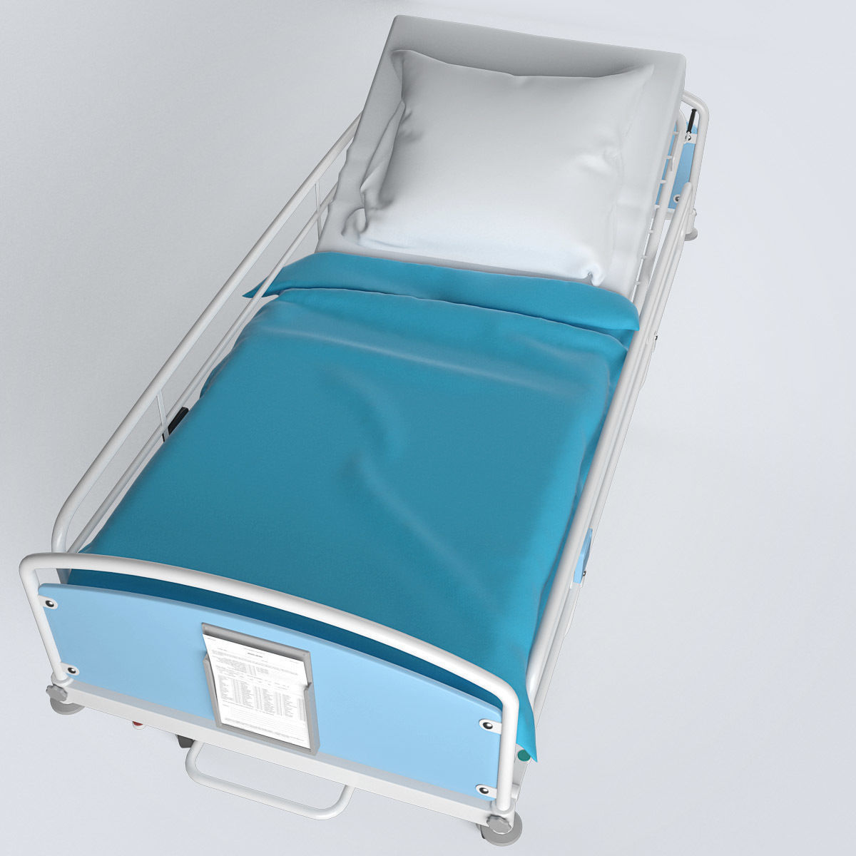 Hospital Bed Set 3D model_16