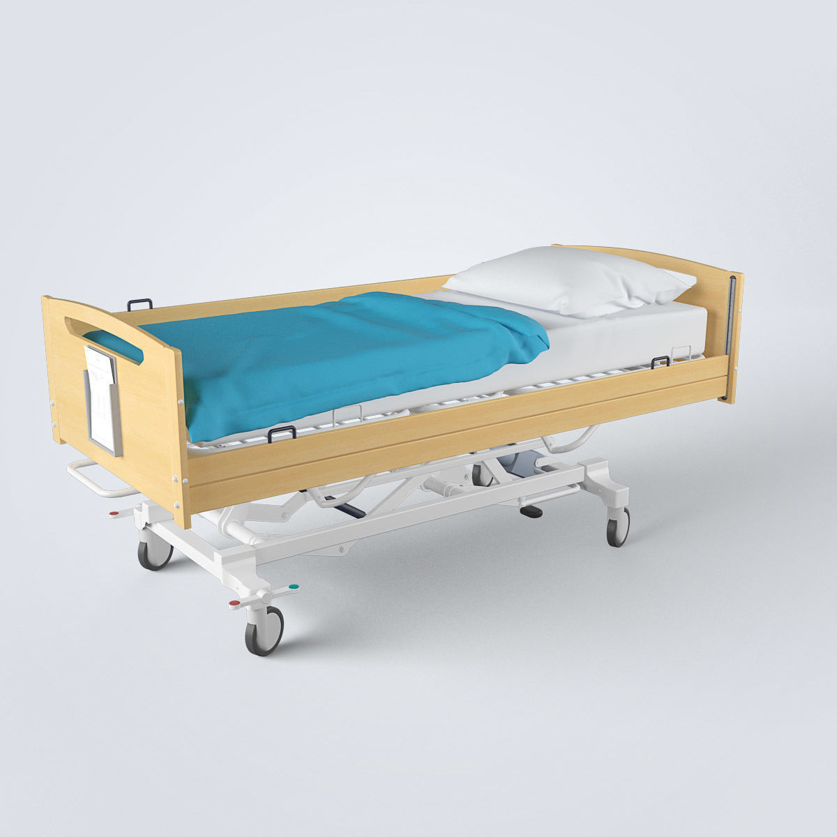 Hospital Bed Set 3D model_24