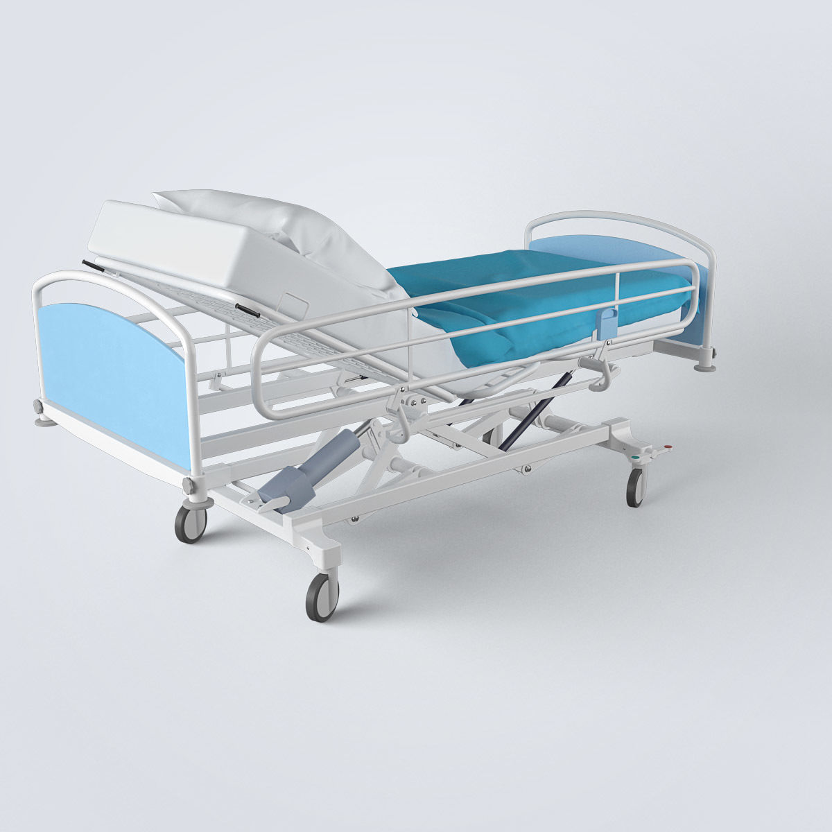 Hospital Bed Set 3D model_5