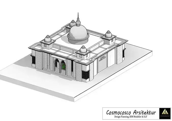 Mosque BIM Modelling 3D model