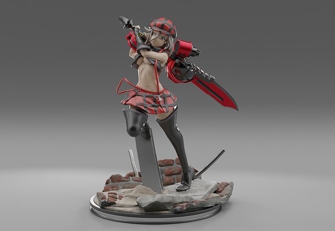 God Eater Alisa 3D print model 3D print model