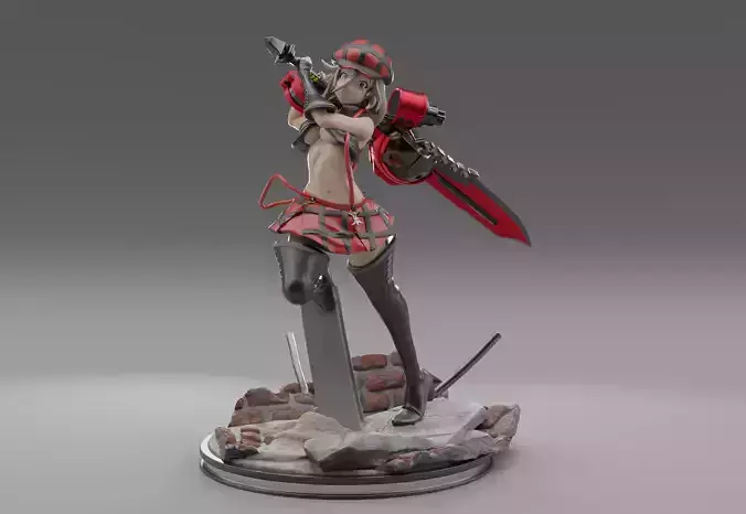 God Eater Alisa 3D print model 3D print model
