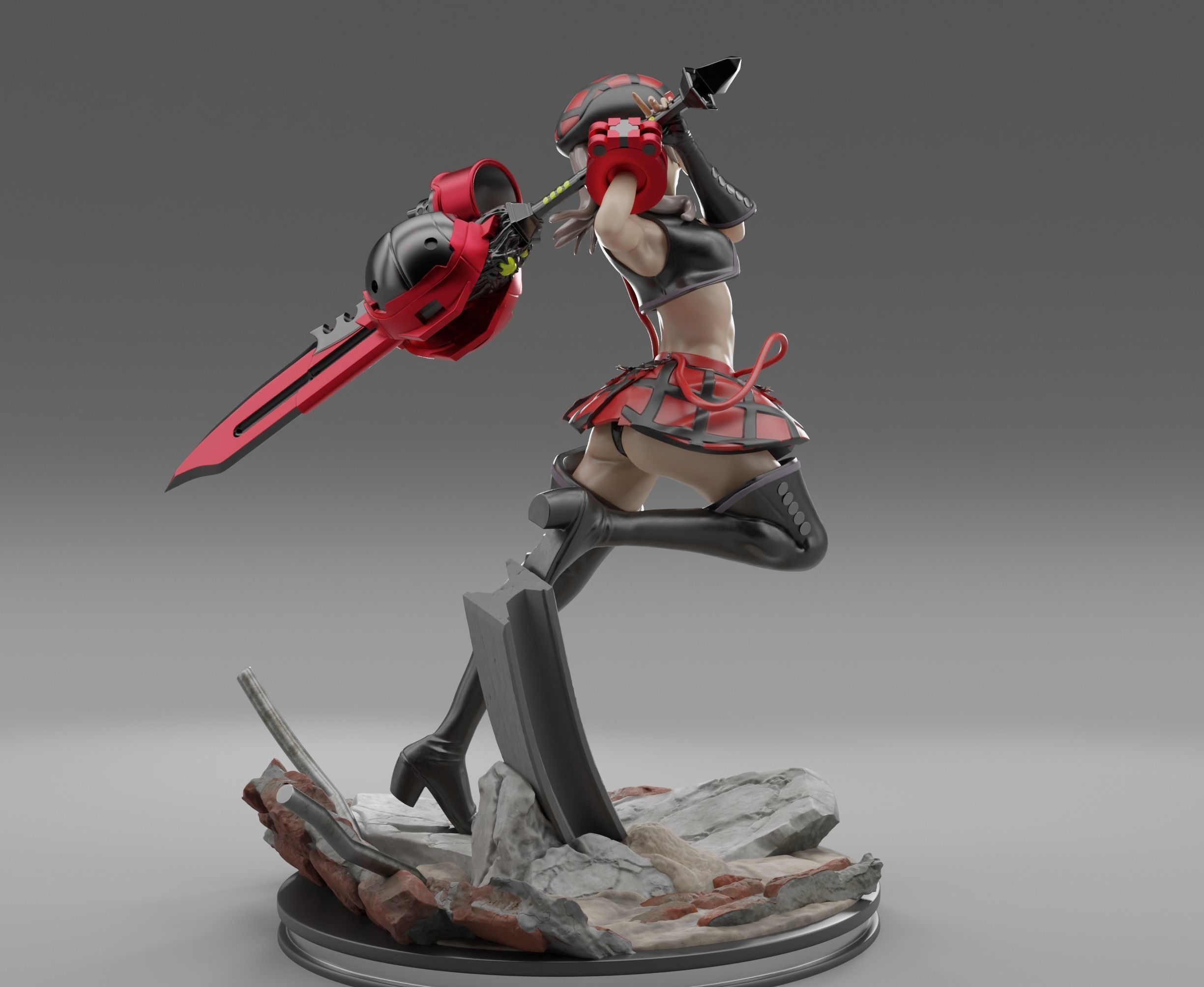 God Eater Alisa 3D print model 3D print model_2