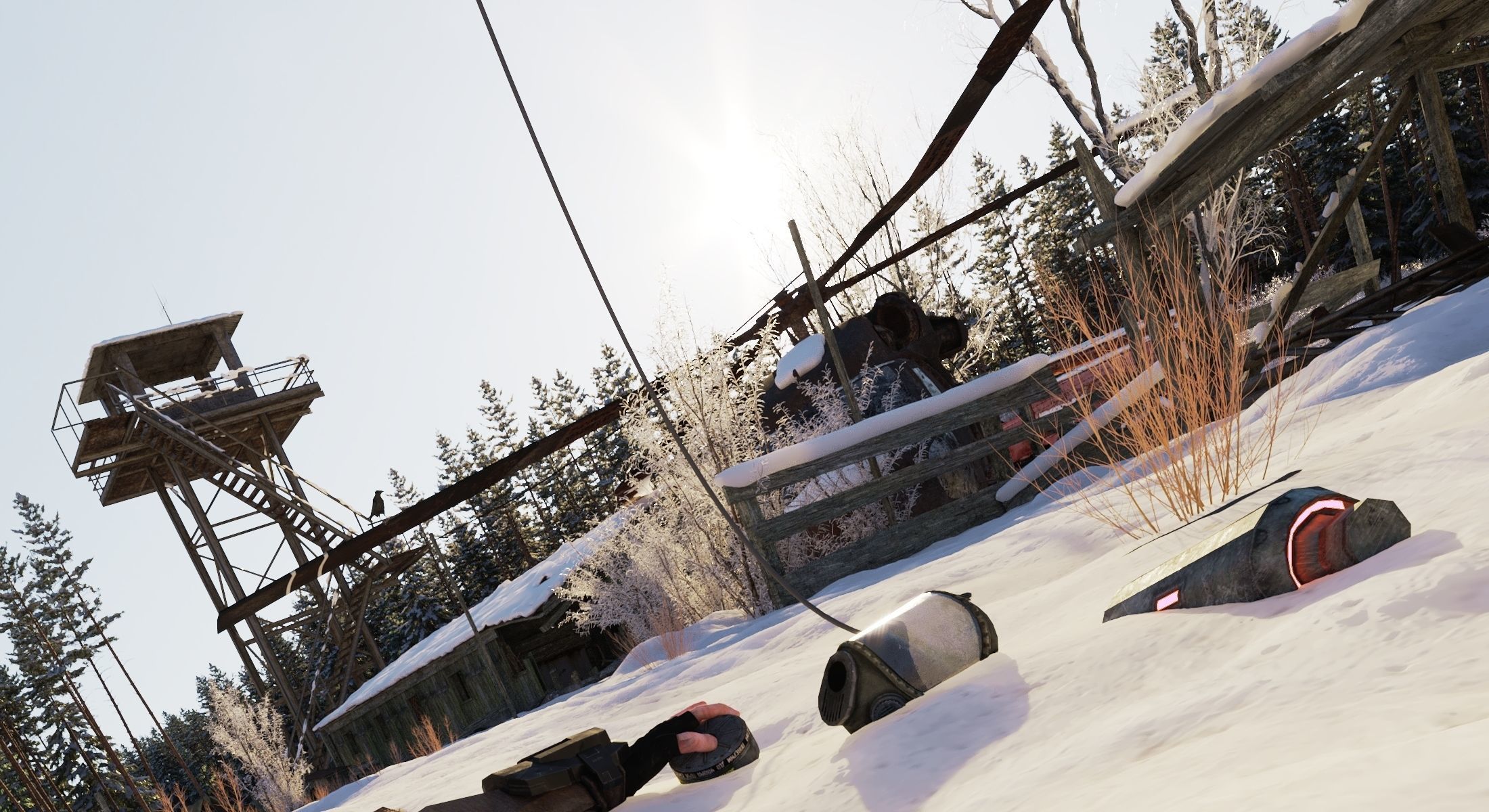 WINTER base CLEAR SKY Low-poly 3D model_10