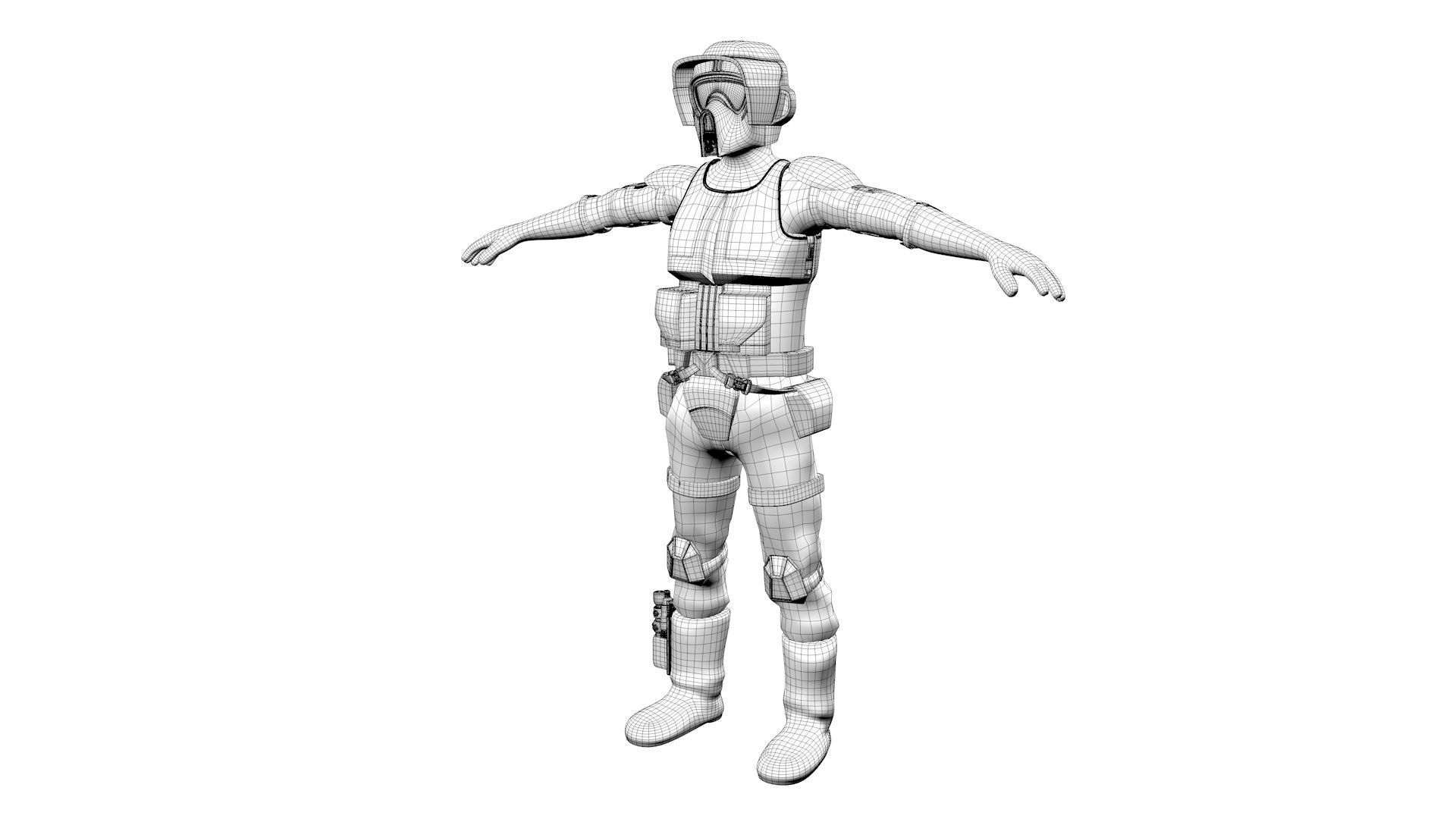 Star Wars - Scout Trooper 3D model_10