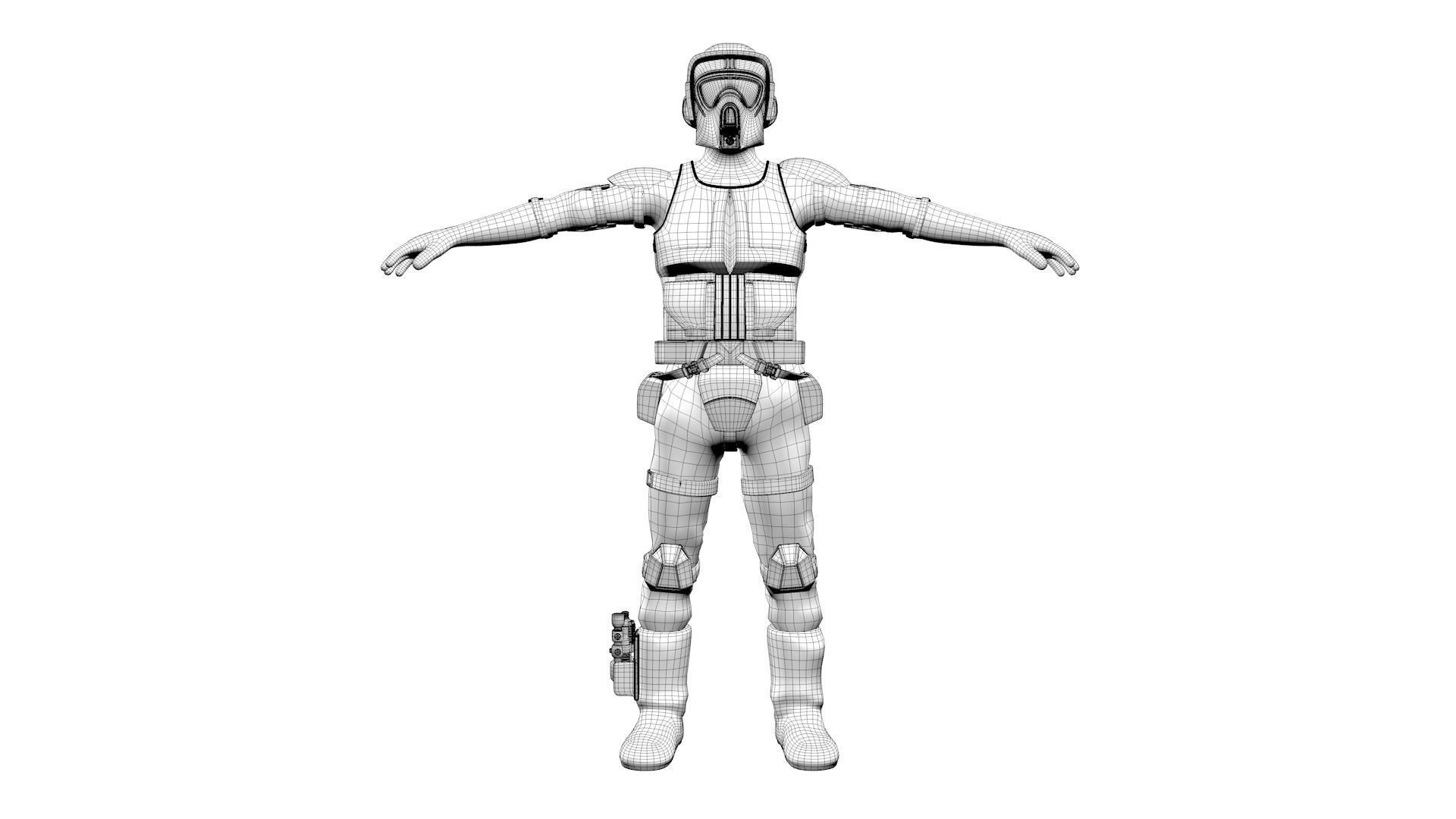 Star Wars - Scout Trooper 3D model_11