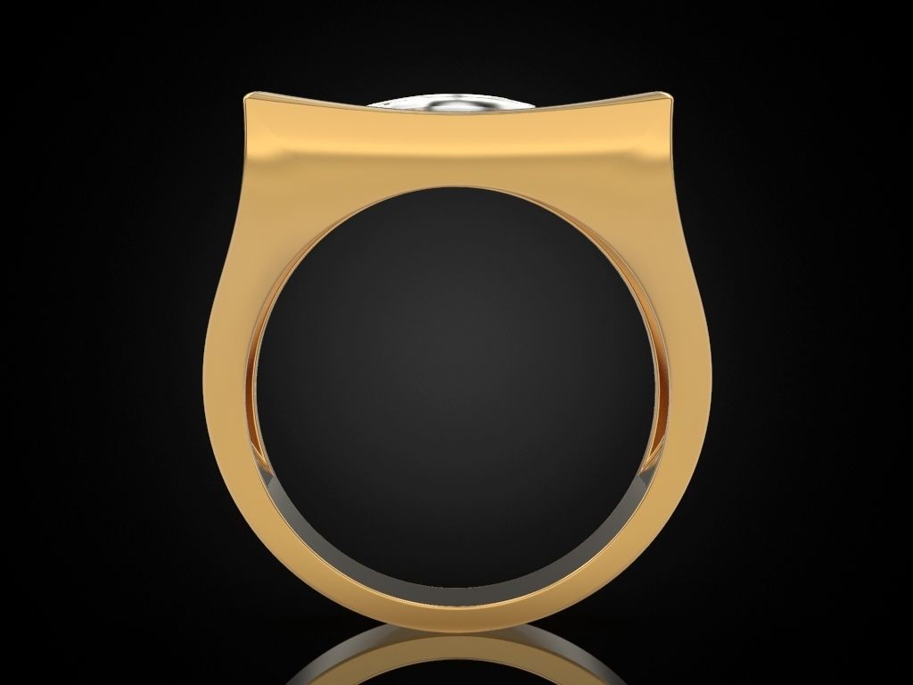 All seeing eye triangle ring 3D print model_11