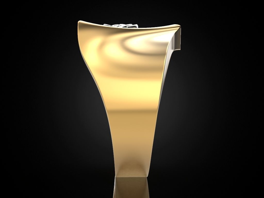 All seeing eye triangle ring 3D print model_10