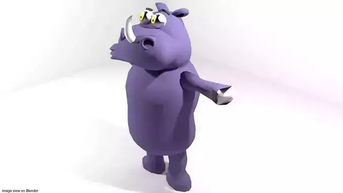 Cartoon Animal Rhino