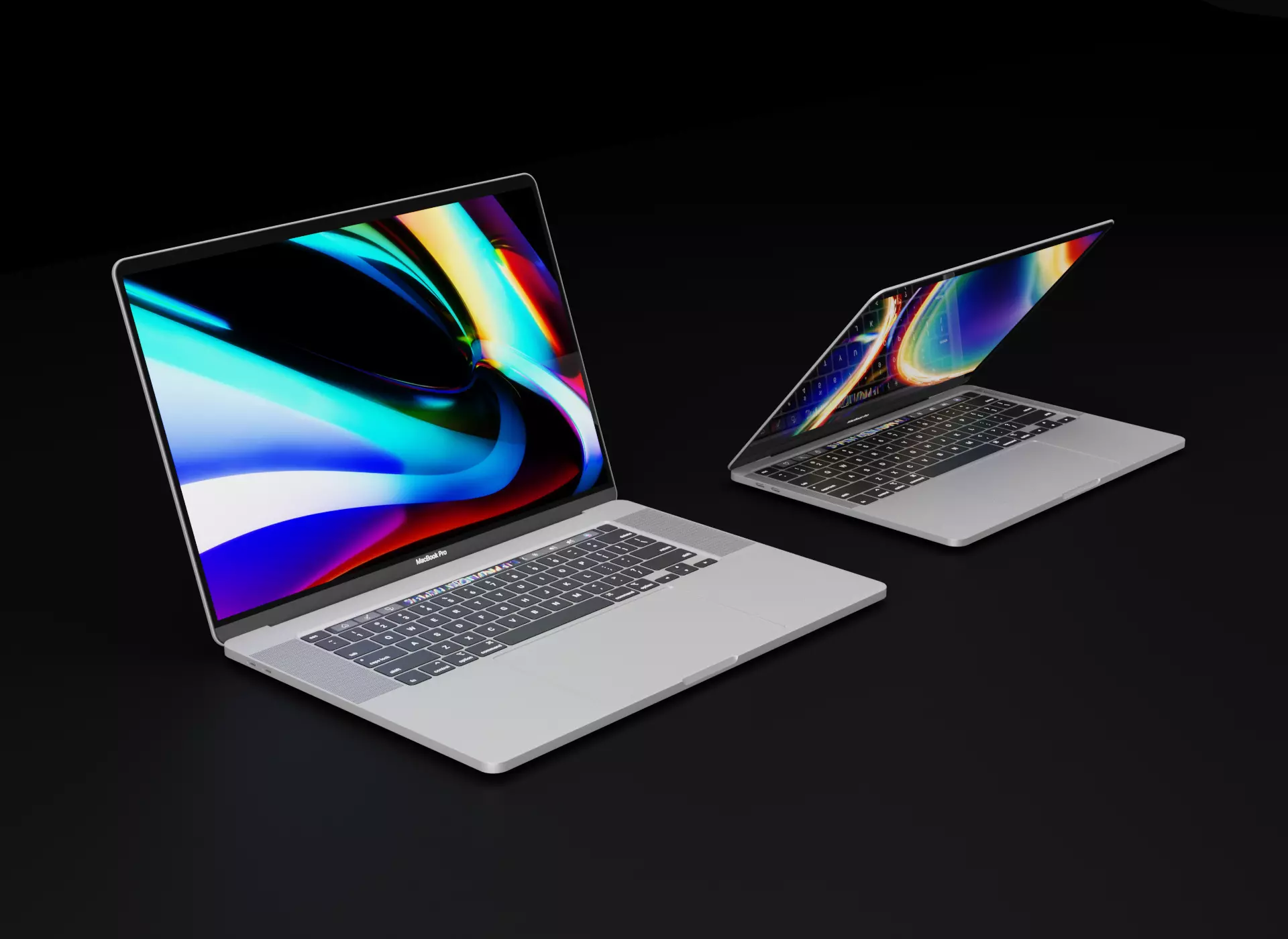Apple MacBook Pro 13 and 16 inch 2019 and 2020 3D Model Collection_0