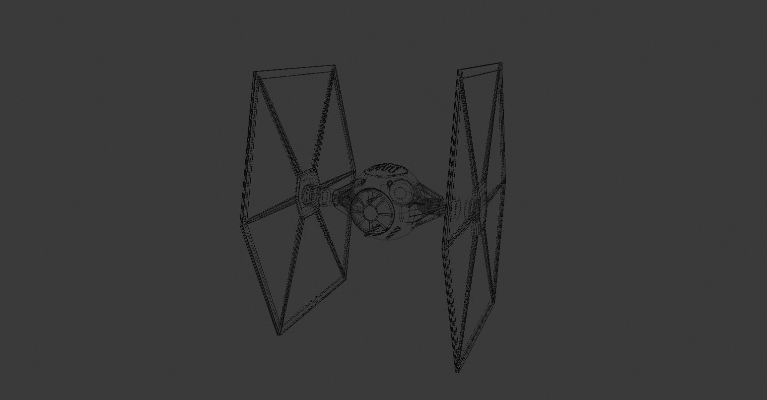 Star Wars - Tie Fighter 3D model_5