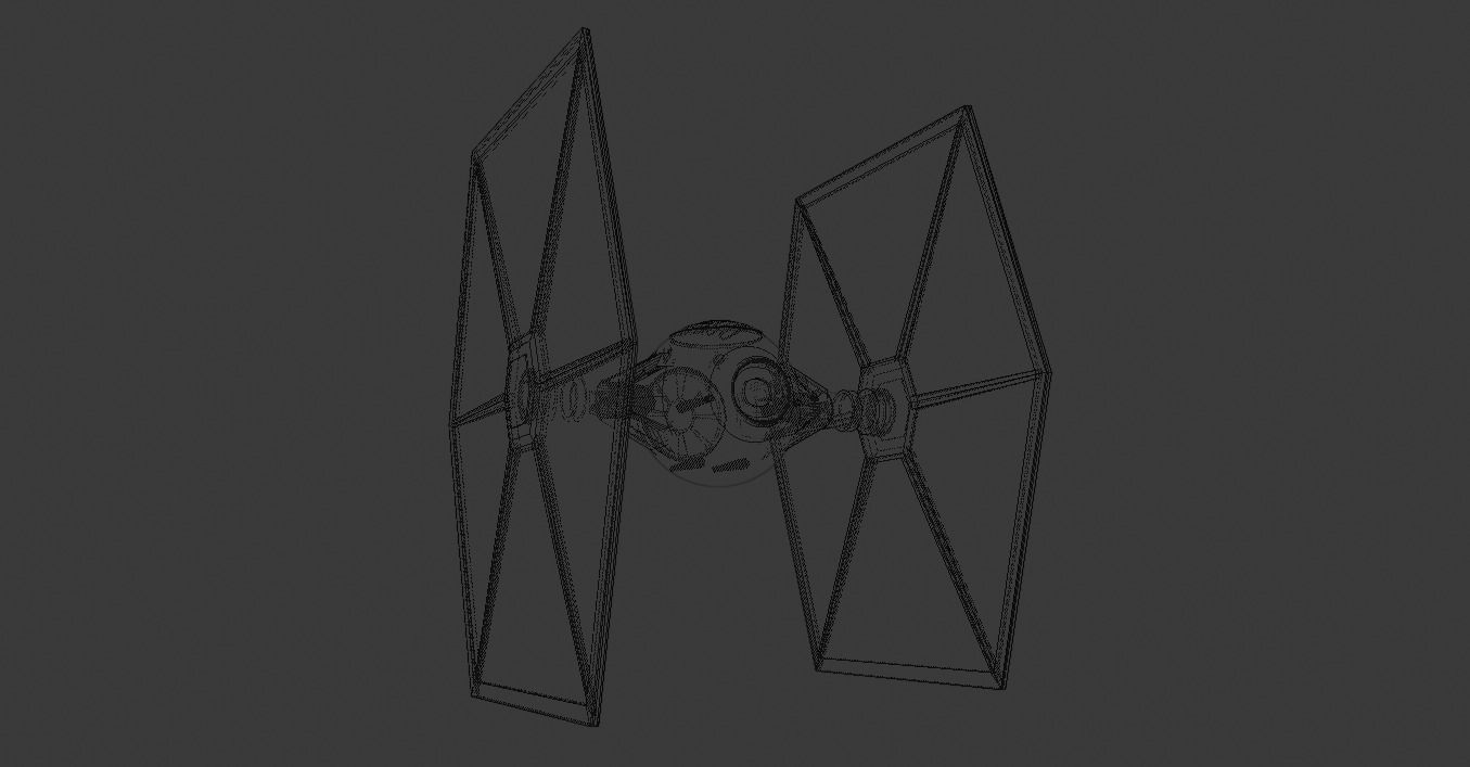 Star Wars - Tie Fighter 3D model_6