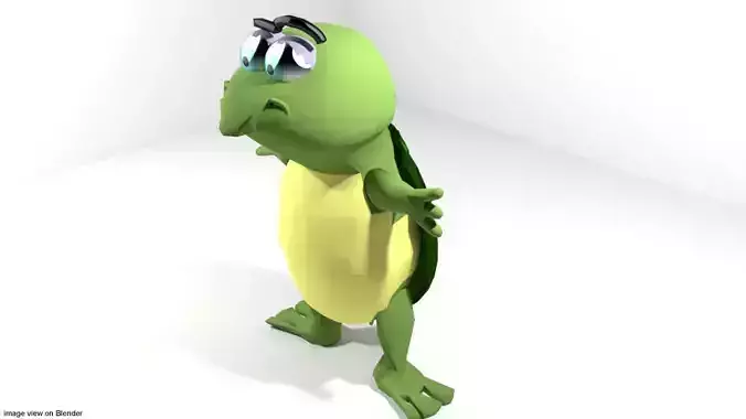 Cartoon Animal Turtle 3D model