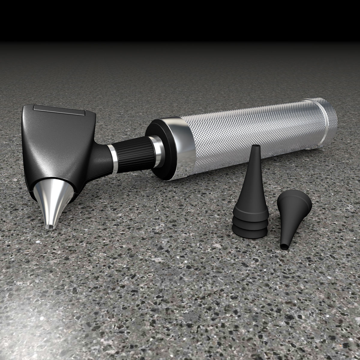 Otoscope medical device 3D model_1
