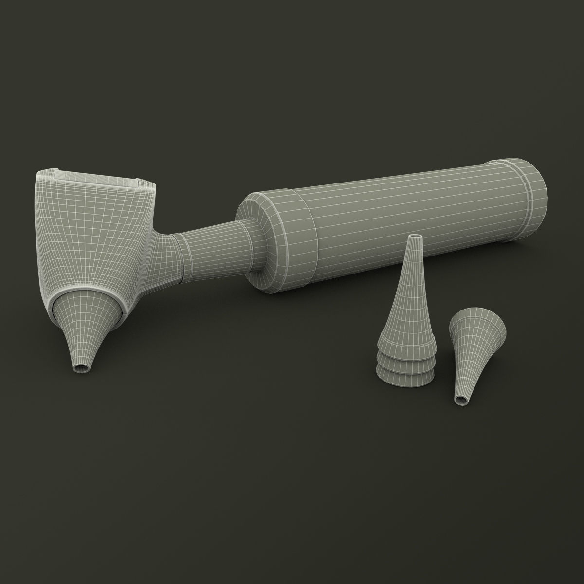 Otoscope medical device 3D model_2