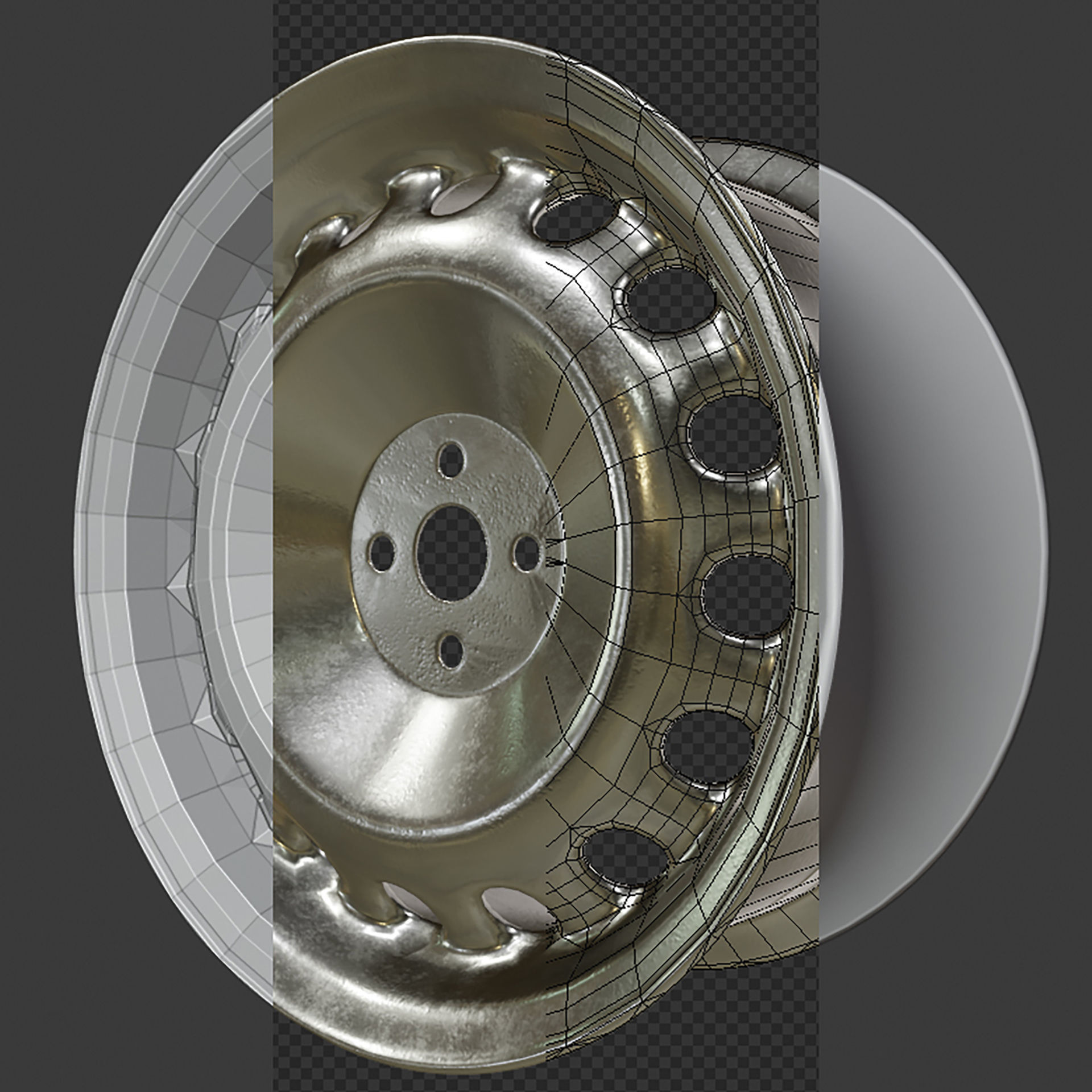 LADA New Rim game ready by mkaplunow Low-poly 3D model_2