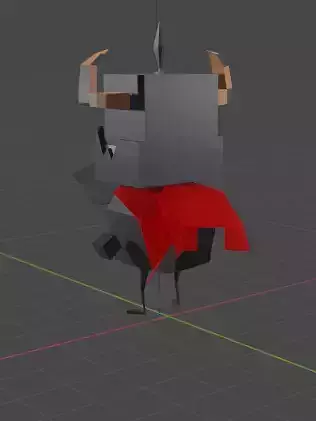 low poly creature for RPG Game