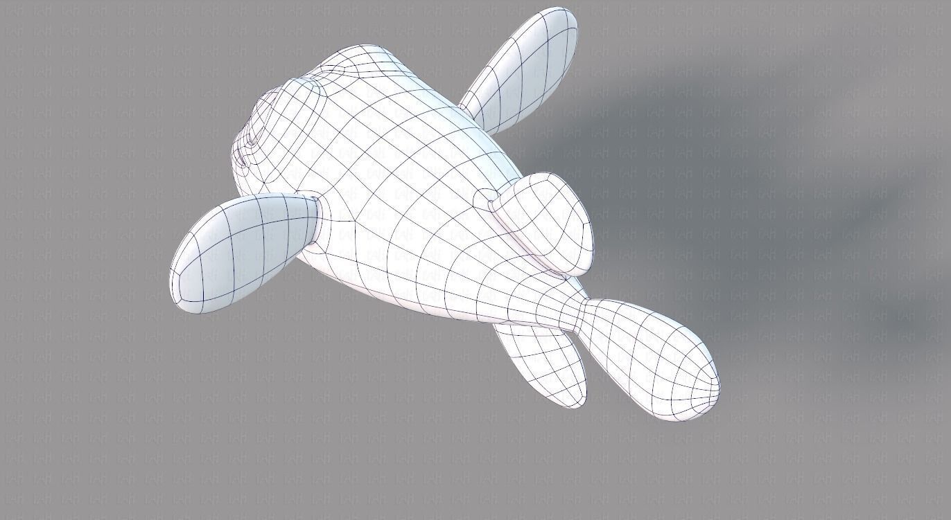 Fish V06 Low-poly 3D model_30