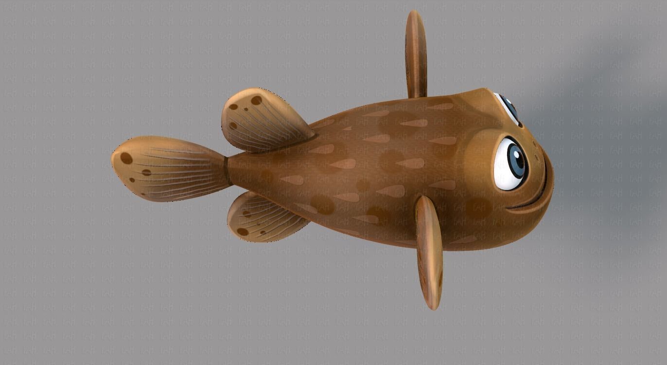 Fish V06 Low-poly 3D model_19