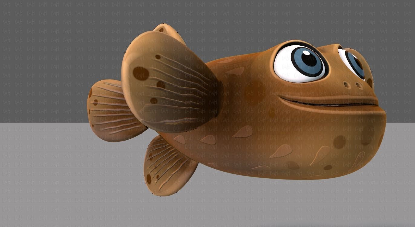 Fish V06 Low-poly 3D model_2