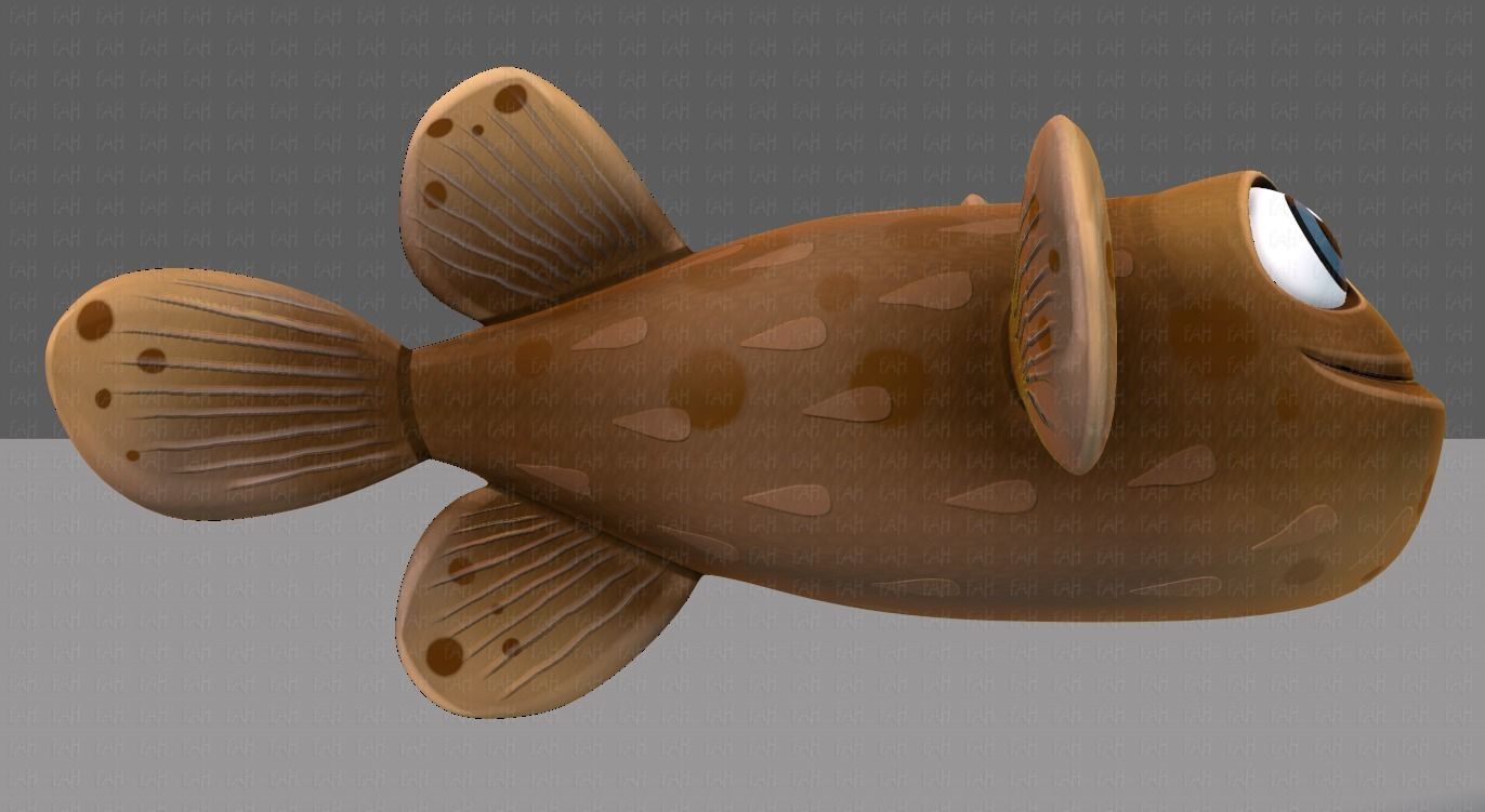 Fish V06 Low-poly 3D model_3