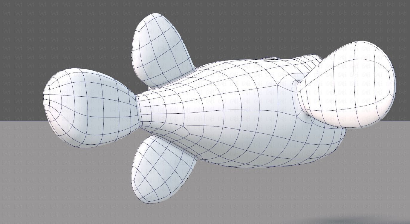 Fish V06 Low-poly 3D model_12
