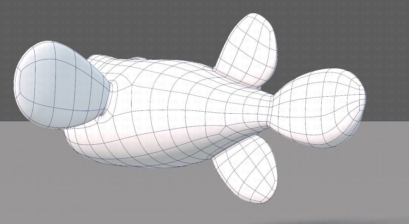 Fish V06 Low-poly 3D model_14