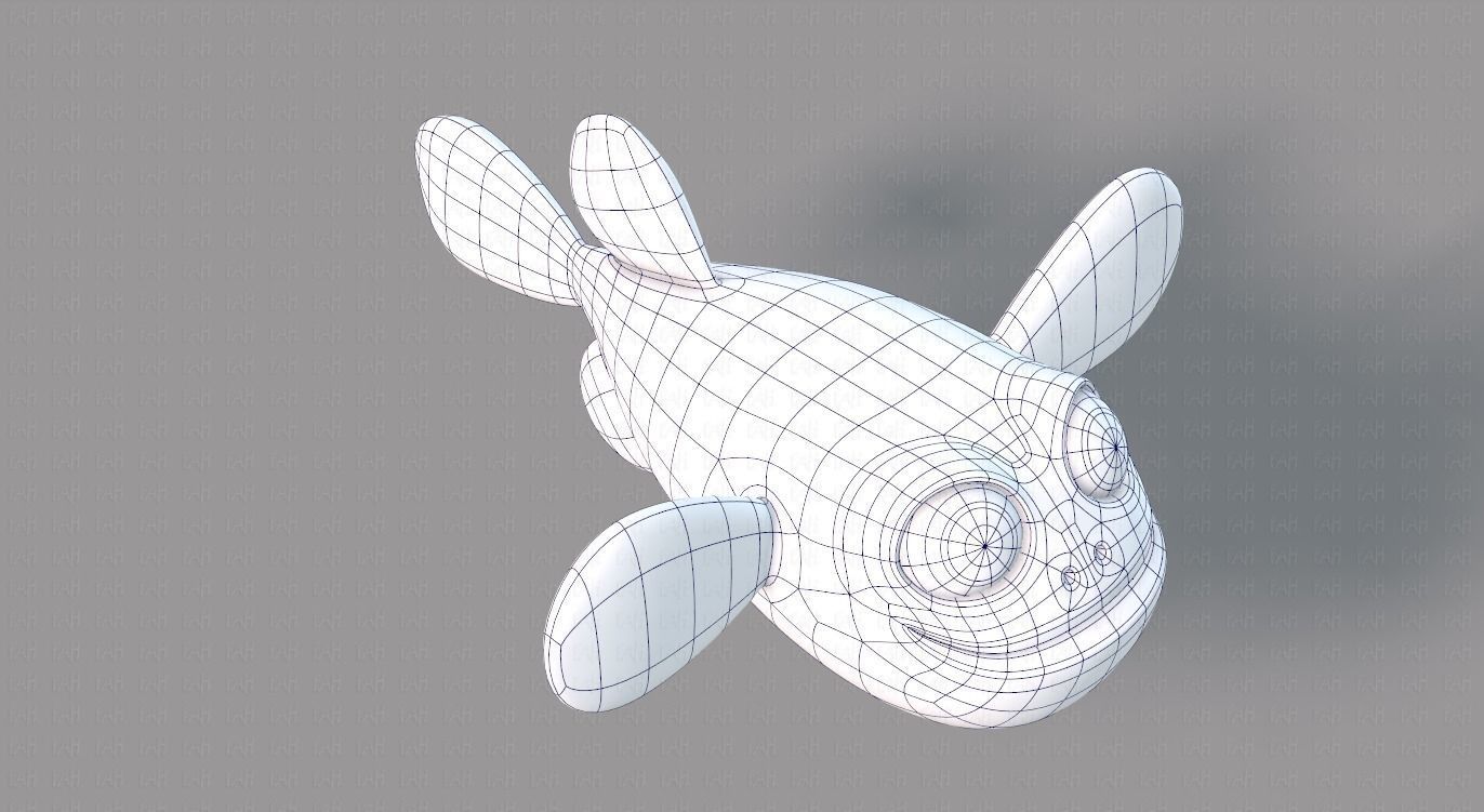 Fish V06 Low-poly 3D model_26