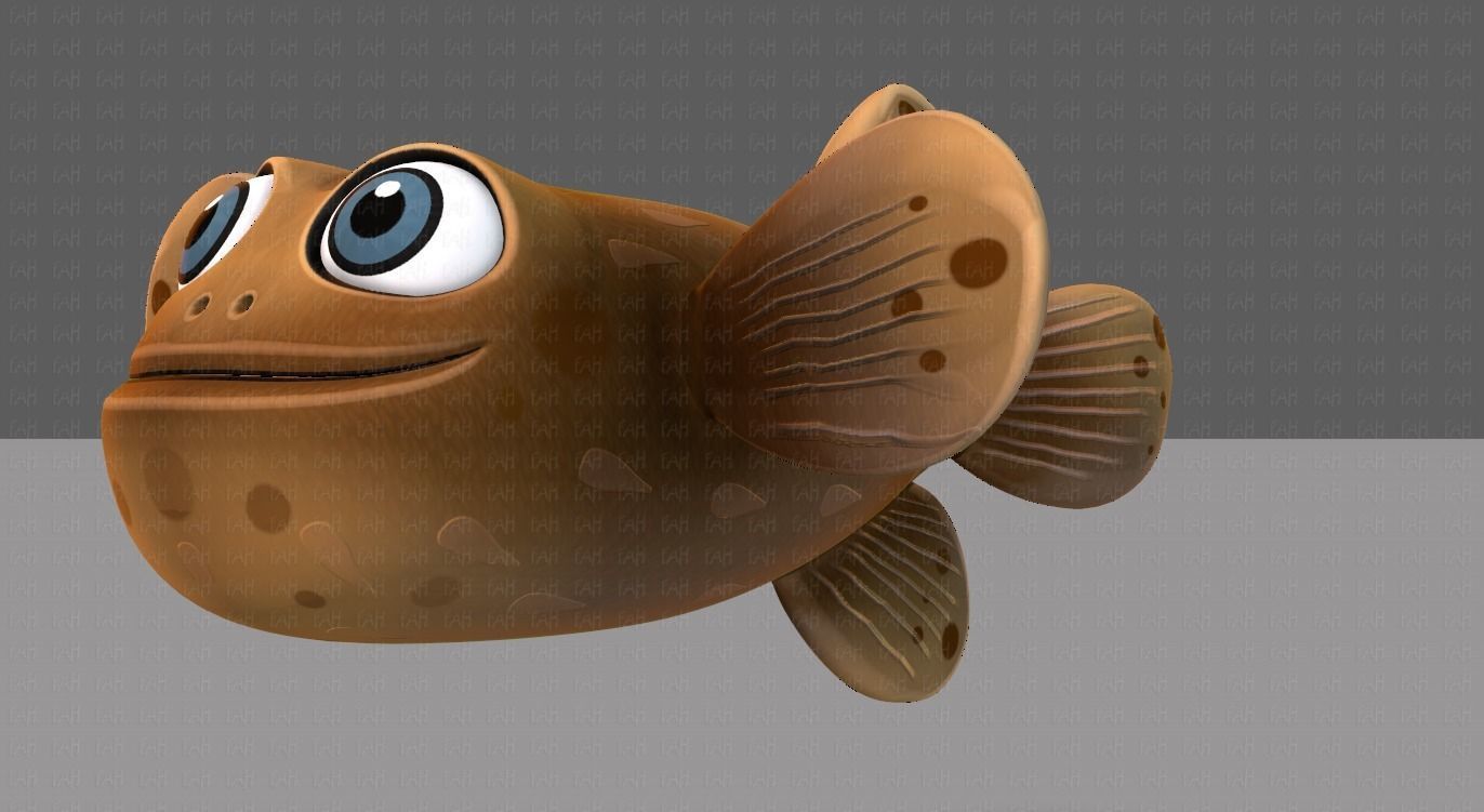 Fish V06 Low-poly 3D model_8