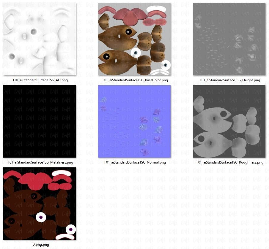 Fish V06 Low-poly 3D model_42