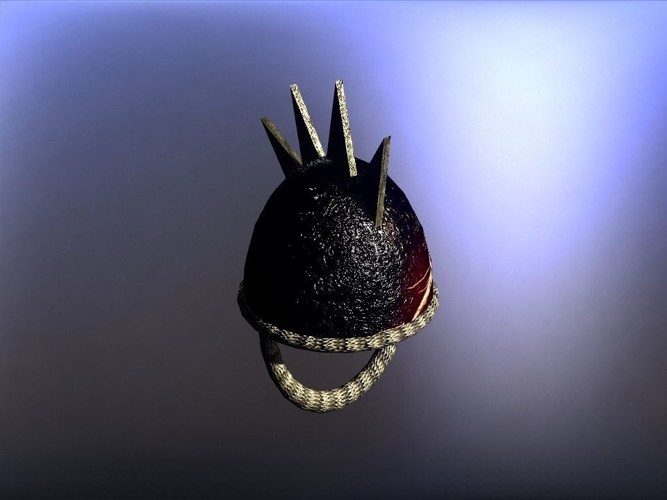 Simple Berserk helmets collection Low-poly 3D model_11