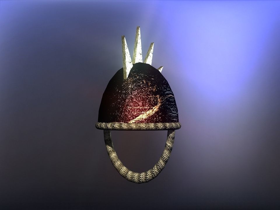 Simple Berserk helmets collection Low-poly 3D model_2