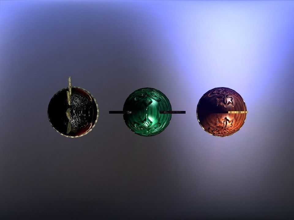 Simple Berserk helmets collection Low-poly 3D model_38