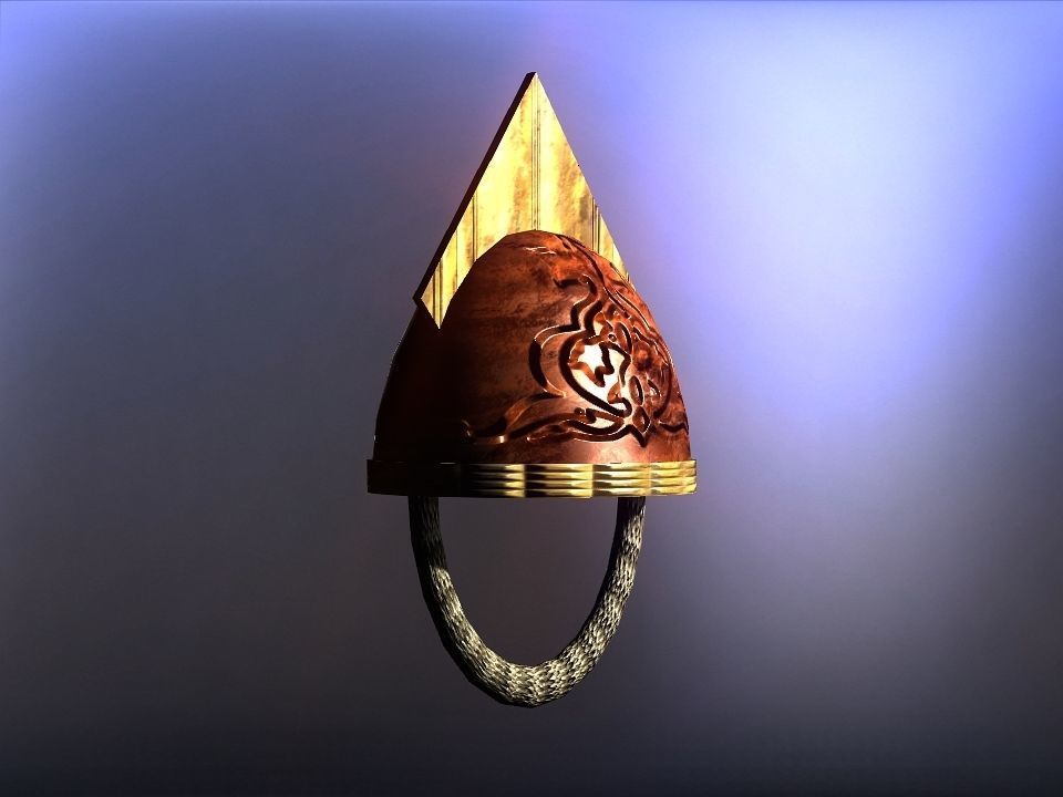 Simple Berserk helmets collection Low-poly 3D model_16