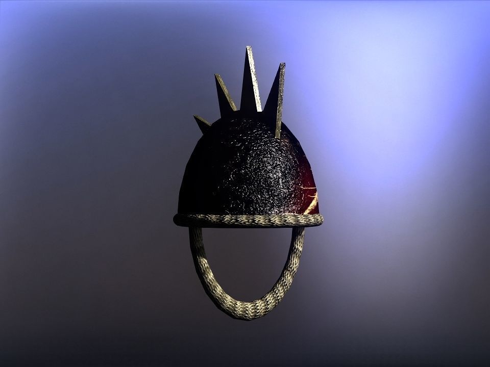 Simple Berserk helmets collection Low-poly 3D model_5