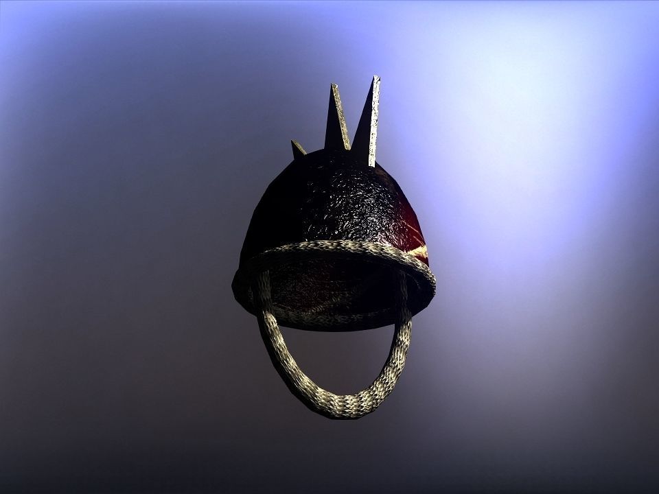 Simple Berserk helmets collection Low-poly 3D model_10