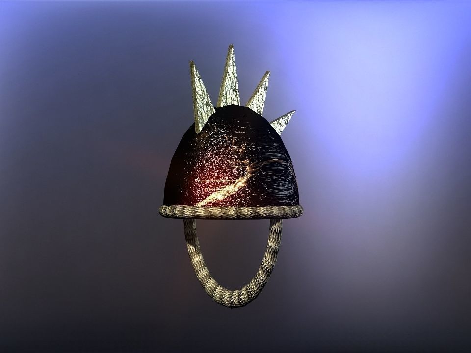 Simple Berserk helmets collection Low-poly 3D model_3