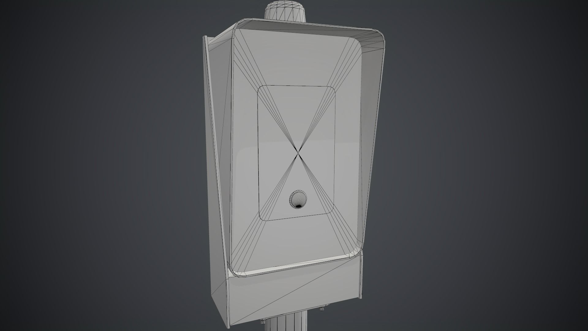 Emergency Call Box 1 PBR Game Ready Low-poly 3D model_30