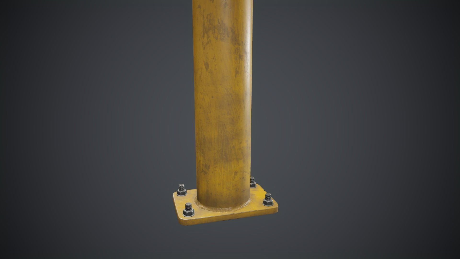 Emergency Call Box 1 PBR Game Ready Low-poly 3D model_16