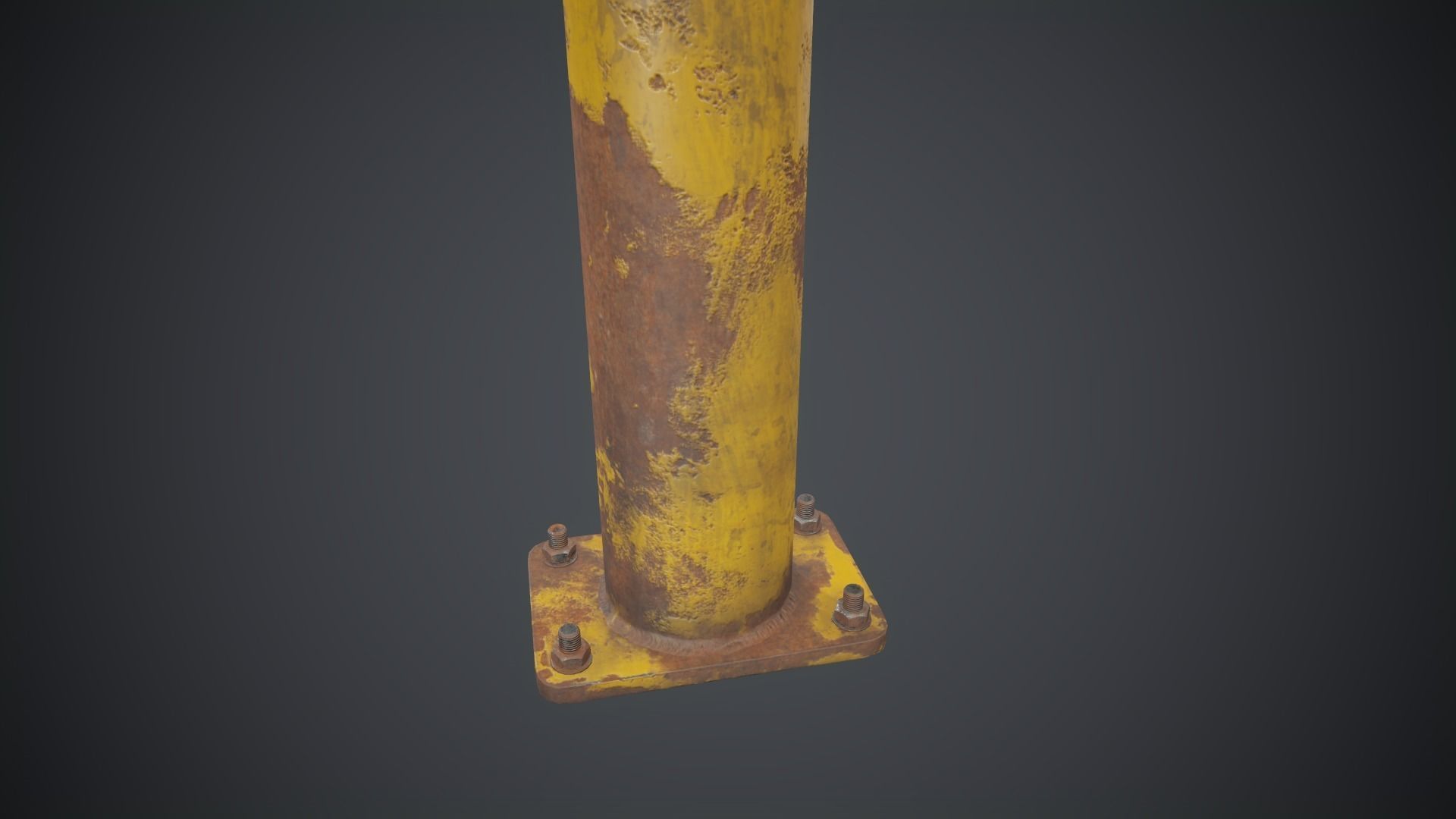 Emergency Call Box 1 PBR Game Ready Low-poly 3D model_24