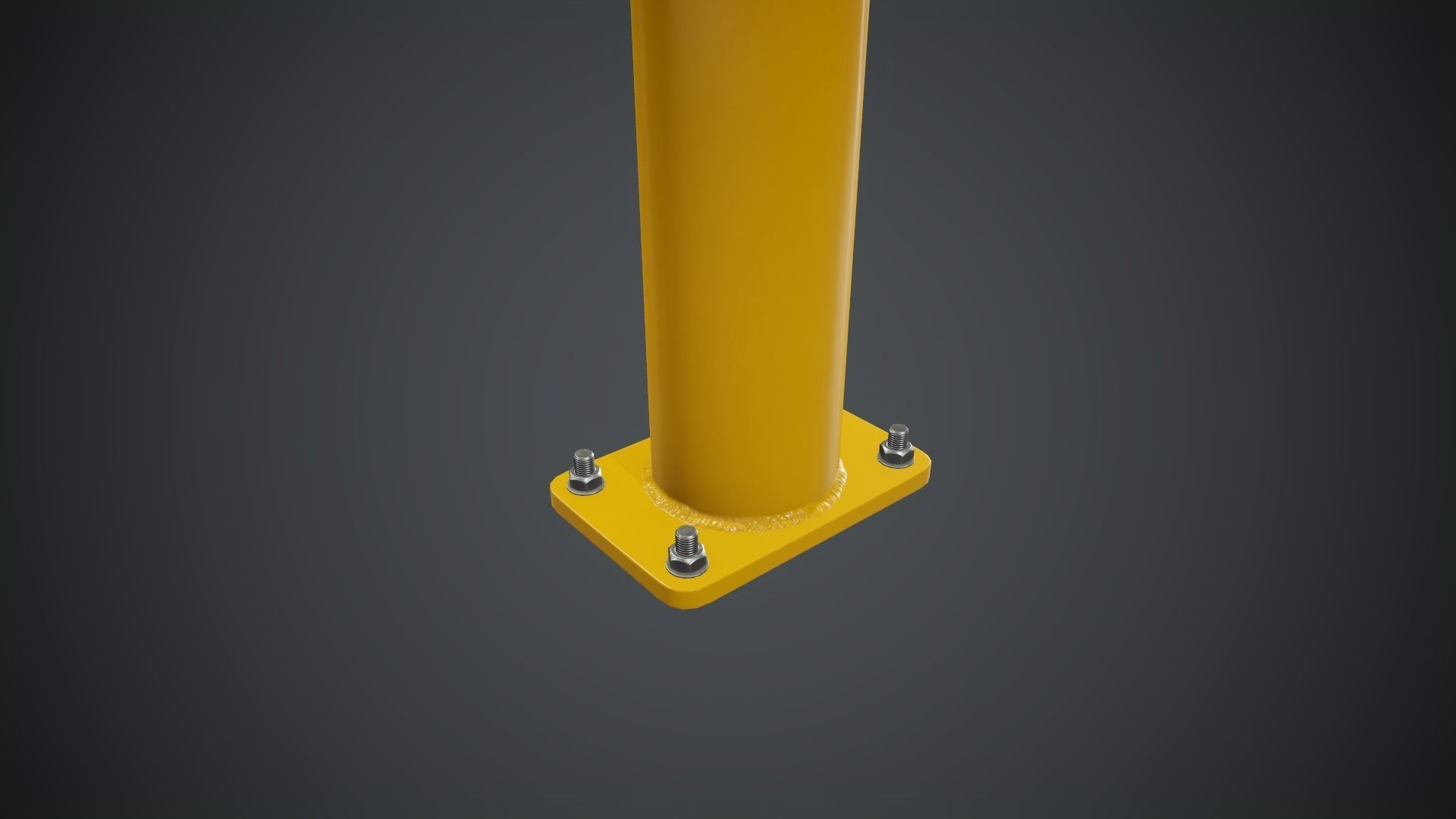 Emergency Call Box 1 PBR Game Ready Low-poly 3D model_11
