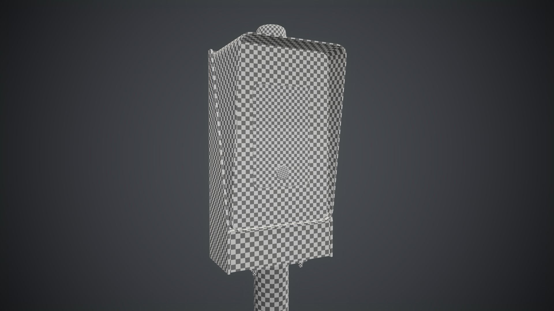 Emergency Call Box 1 PBR Game Ready Low-poly 3D model_26