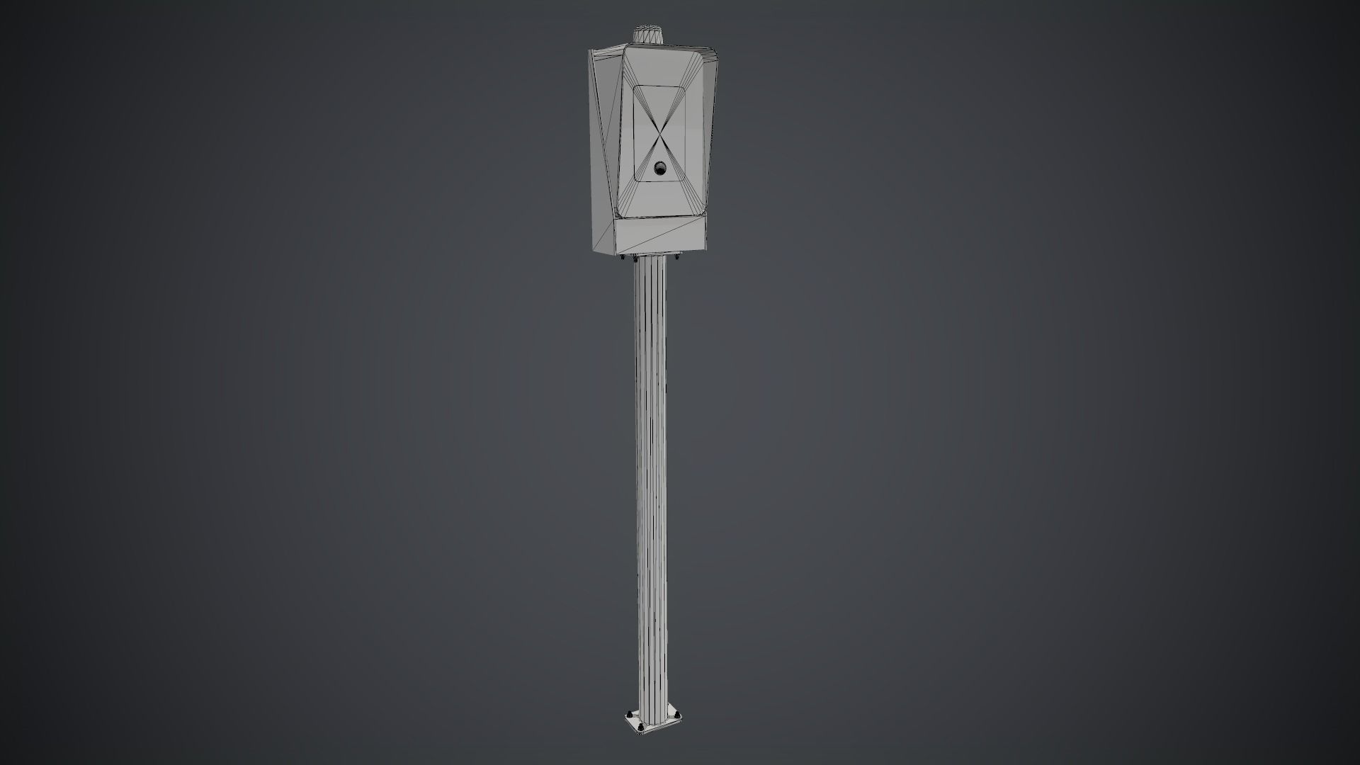 Emergency Call Box 1 PBR Game Ready Low-poly 3D model_29