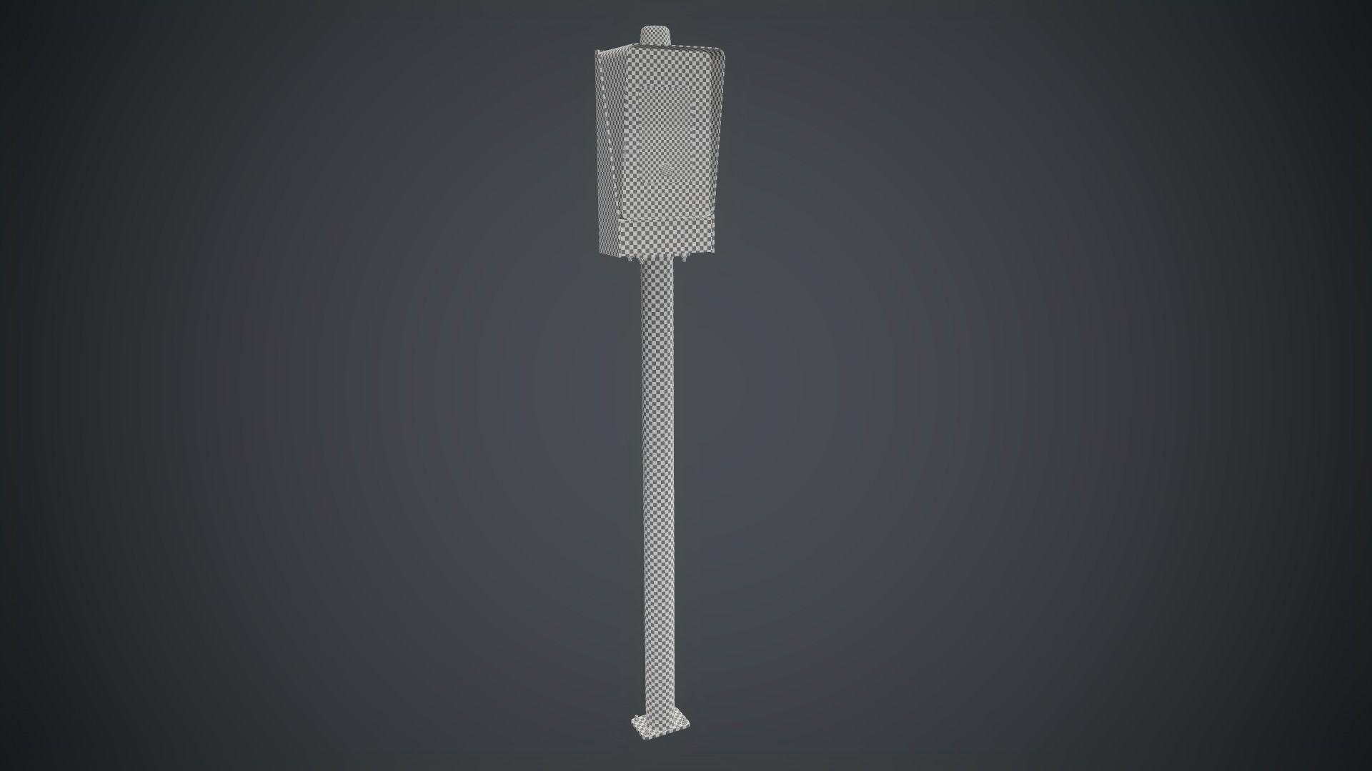 Emergency Call Box 1 PBR Game Ready Low-poly 3D model_28