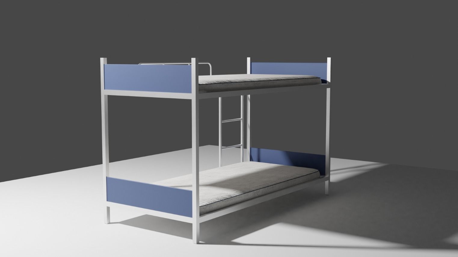 Bunk bed 3D model_1